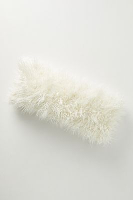 long faux fur pillow