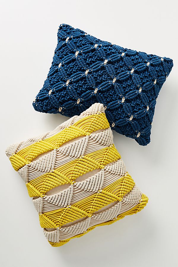 Slide View: 2: Macrame Sofia Pillow