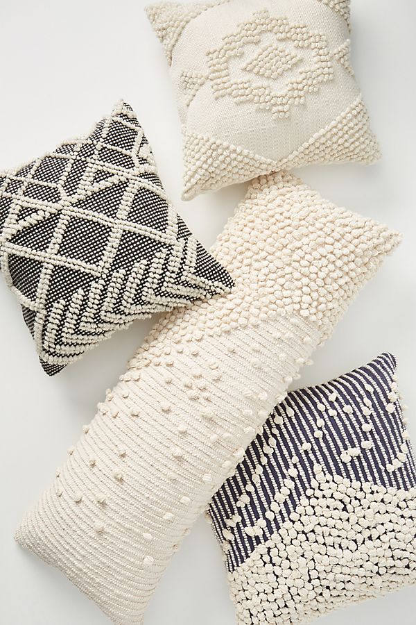 Slide View: 4: Textured Bobble Pillow