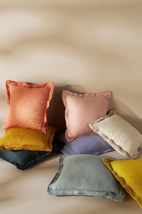 Slide View: 7: Luxe Linen Blend Cushion