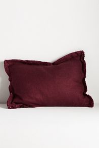 Slide View: 2: Luxe Linen Blend Pillow