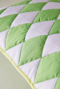 Slide View: 2: TBCo Green Argyle Rectangle Cushion