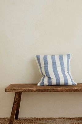 Ellenvale Interiors Esmee Blue Stripe Cushion