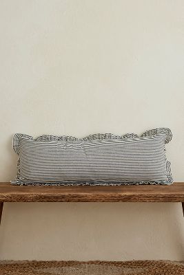 Ellenvale Interiors Darcy Navy Stripe Bolster Cushion