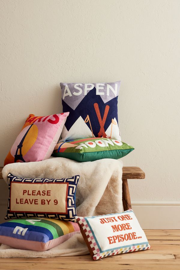 Slide View: 3: The Pillow Drop Love Square Cushion