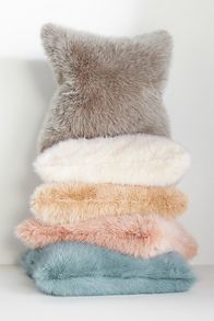 Slide View: 3: Chloe Tipped Faux-Fur Pillow