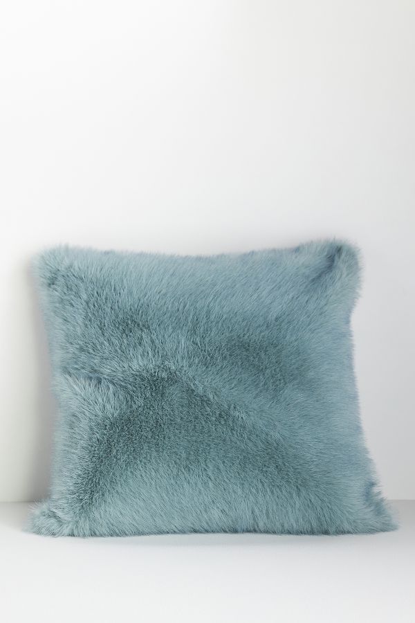 Slide View: 4: Chloe Tipped Faux-Fur Pillow