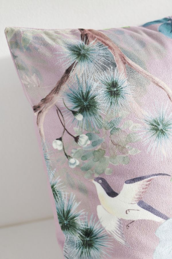 Slide View: 4: Colliere Floral Velvet Pillow