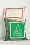 Thumbnail View 2: Shayla Festive Text Cotton Velvet Pillow