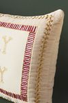 Thumbnail View 4: Shayla Festive Text Cotton Velvet Pillow