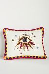 Thumbnail View 2: Fortune Embroidered Cotton Slub Cushion