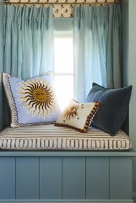 Slide View: 2: Fortune Embroidered Cotton Slub Pillow