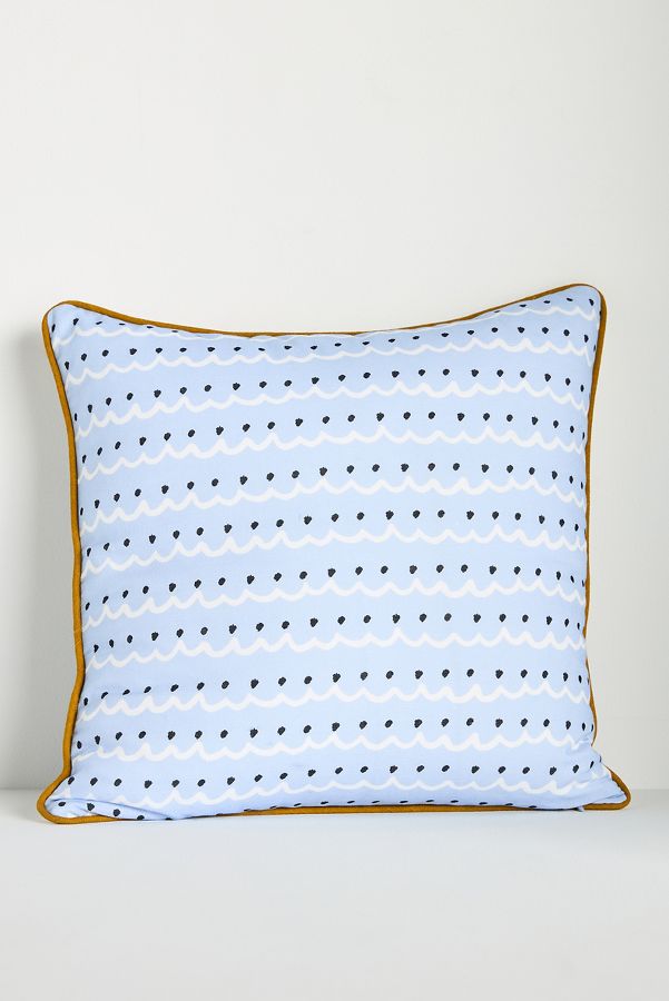 Slide View: 3: Fortune Embroidered Cotton Slub Cushion