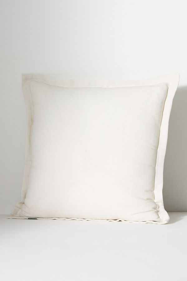 Slide View: 2: Menagerie Embroidered Cotton & Linen Pillow