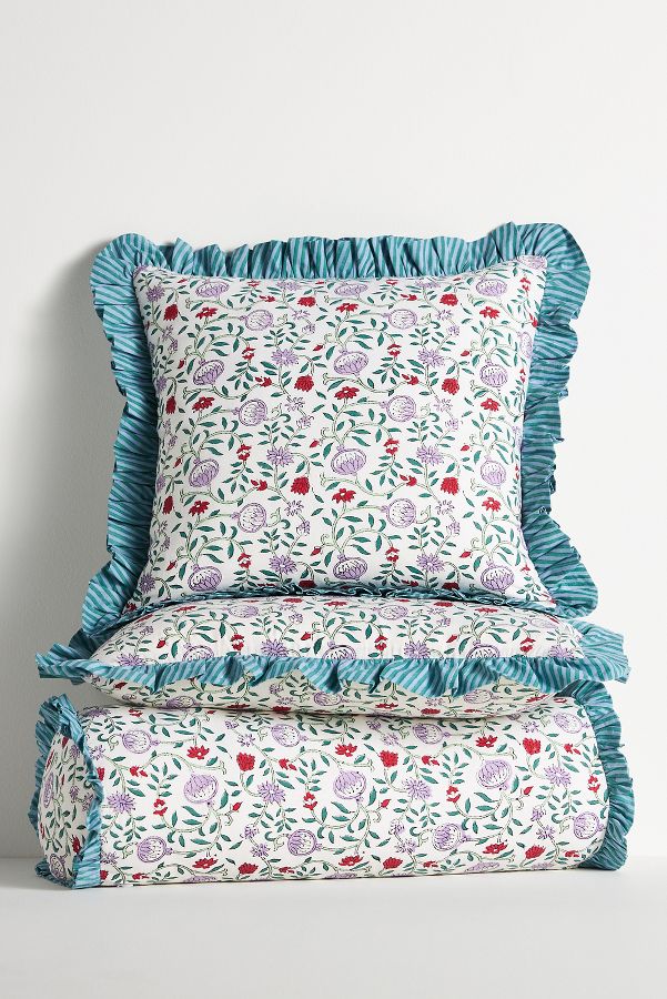 Slide View: 2: Furbish Studio Ruffle Pillow