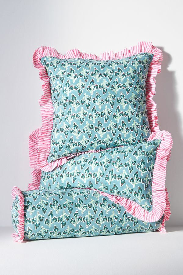 Slide View: 2: Furbish Studio Ruffle Pillow