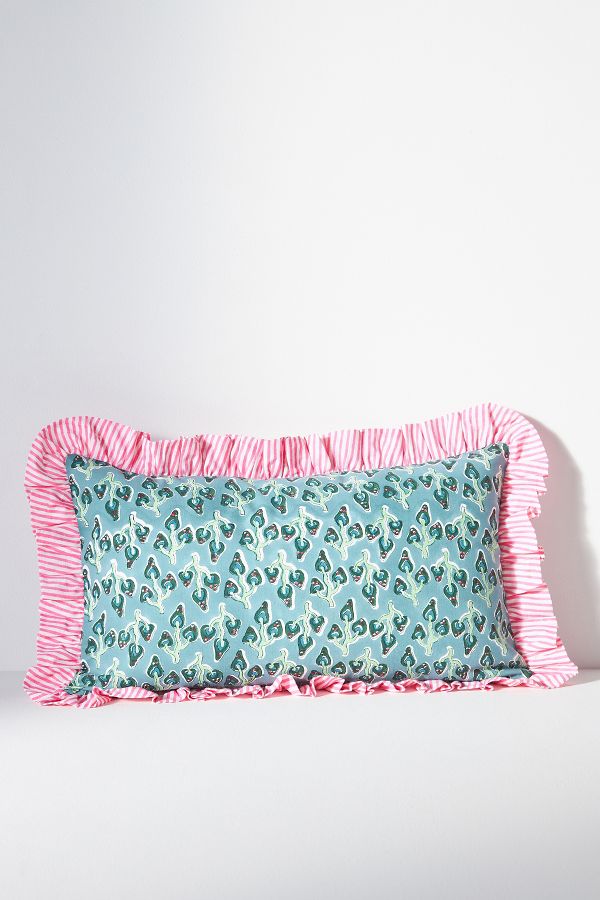 Slide View: 1: Furbish Studio Ruffle Pillow