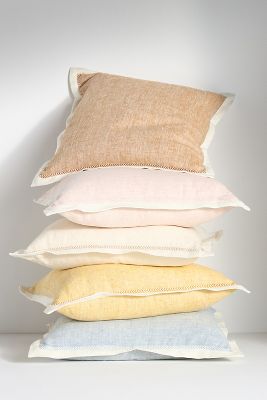 Lucy Linen Embroidered Pillow