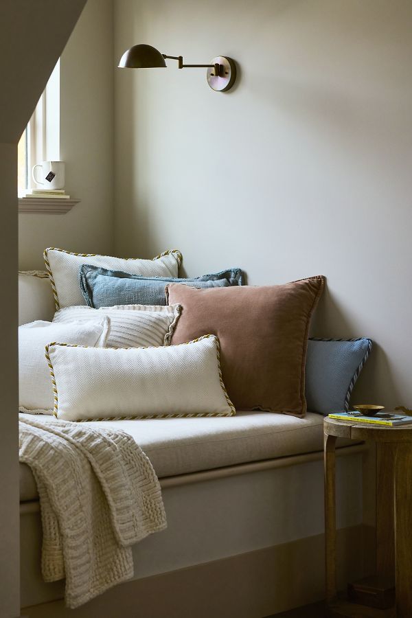 Slide View: 7: Kayla Cotton Herringbone Pillow