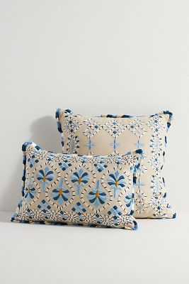 Georgia Cotton Embroidered Pillow