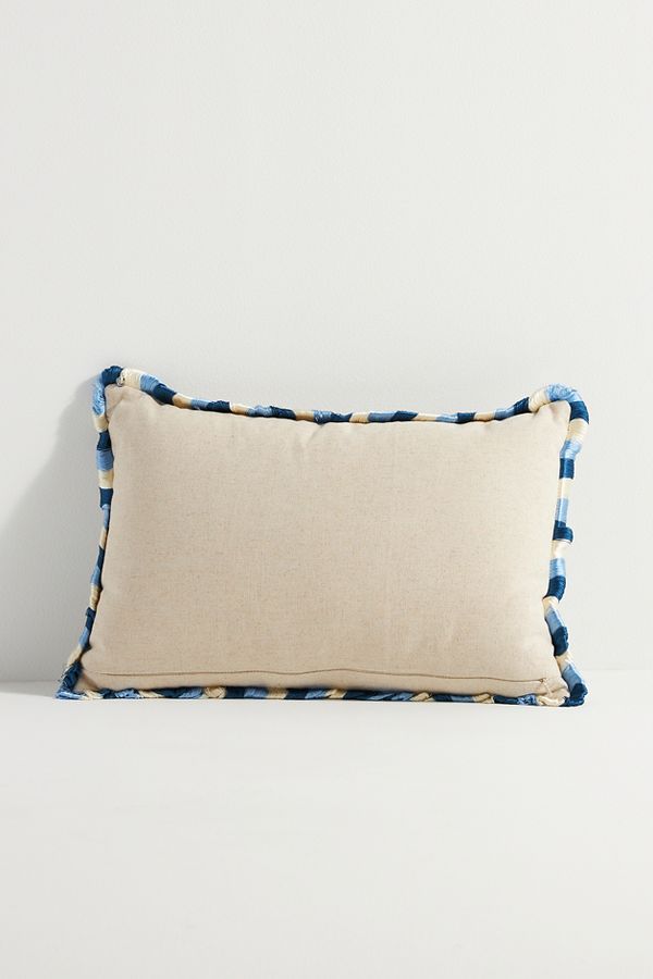 Slide View: 4: Georgia Cotton Embroidered Pillow