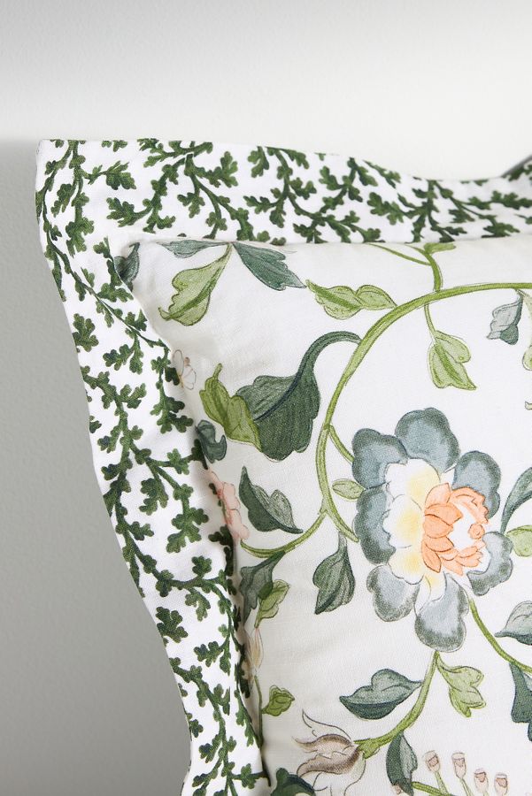 Slide View: 7: Hattie Cotton Floral Printed Pillow