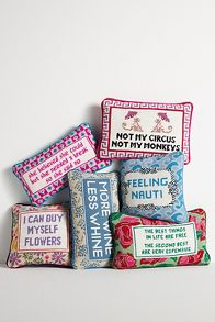 Slide View: 2: Furbish Studio Mini Needlepoint Pillow