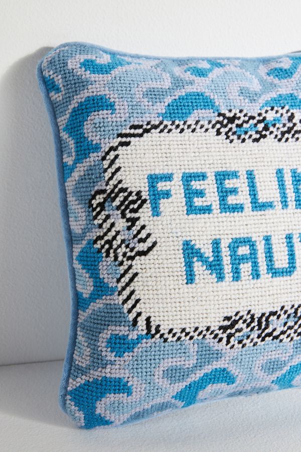 Slide View: 5: Furbish Studio Mini Needlepoint Pillow