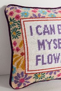 Slide View: 5: Furbish Studio Mini Needlepoint Pillow