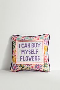 Slide View: 1: Furbish Studio Mini Needlepoint Pillow