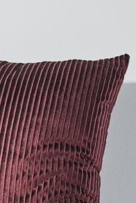 Slide View: 3: Fiora Ribbed Velvet Pillow