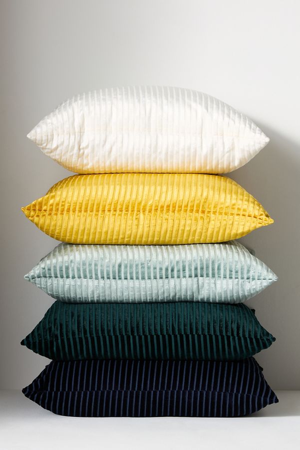 Slide View: 2: Fiora Textured Stripe Cushion