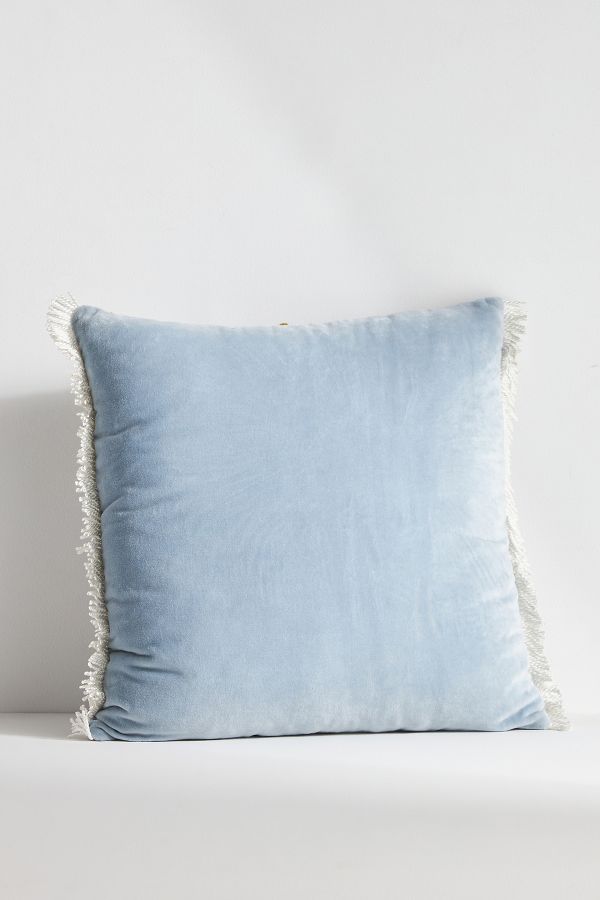 Slide View: 2: Harlowe Embroidered Velvet Pillow