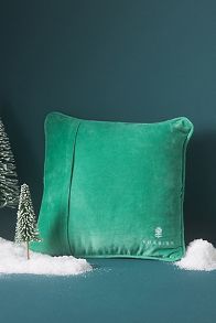 Slide View: 3: Furbish Studio Holiday Petite Needlepoint Pillow