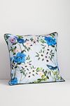 Thumbnail View 1: Alva Floral Cotton Velvet Pillow