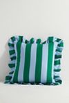 Thumbnail View 1: Maeve by Anthropologie Striped Ruffle Indoor/Outdoor Pillow