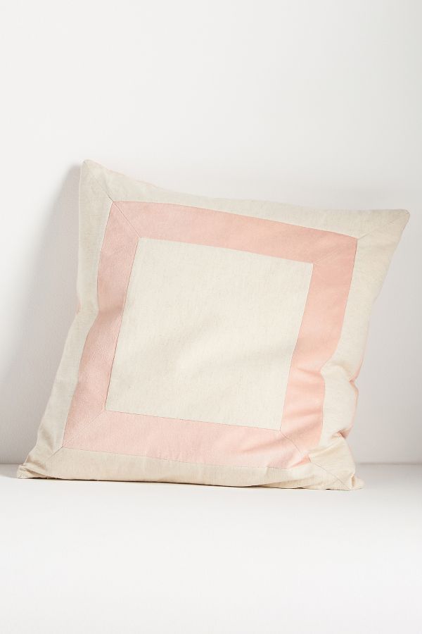 Slide View: 1: Cotton Velvet Frame Pillow