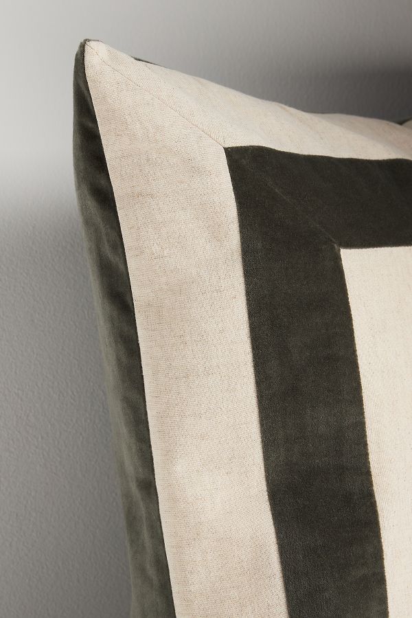 Slide View: 4: Cotton Velvet Frame Pillow