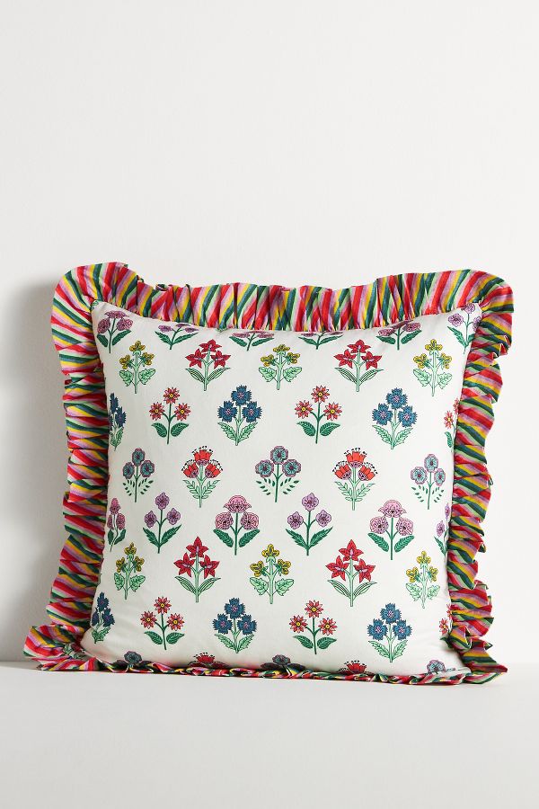 Slide View: 1: Furbish Studio Ruffle Pillow Cover