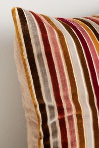 Slide View: 2: Velvet Stripe Pillow Cover