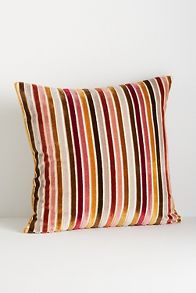 Slide View: 1: Velvet Stripe Pillow Cover