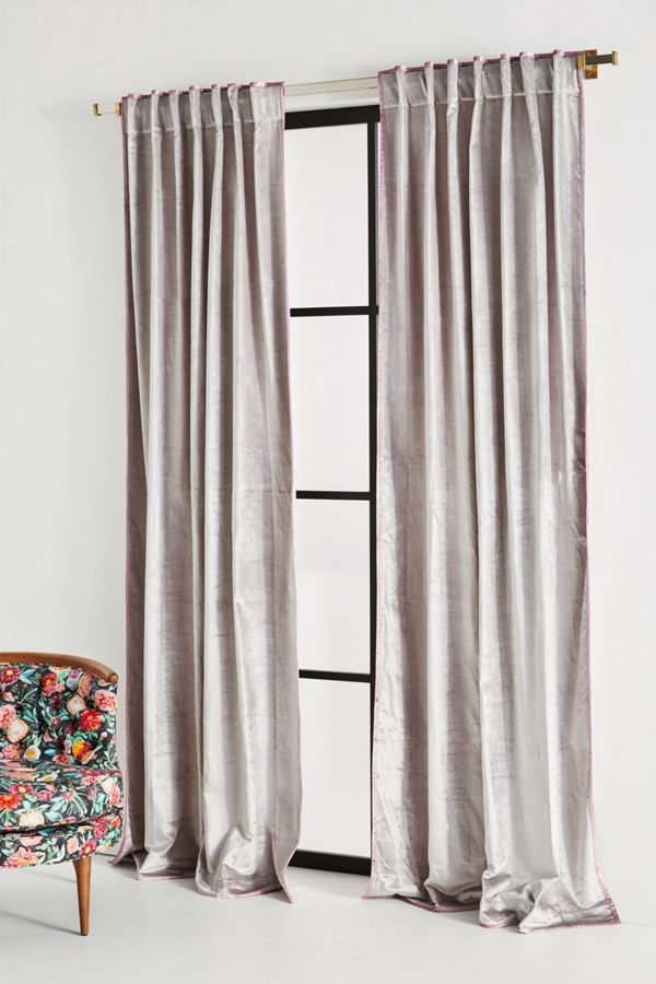 Petra Velvet Curtain Anthropologie