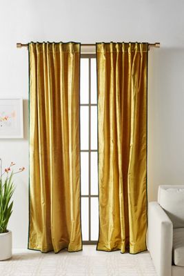 Green Solid Curtains Drapes Anthropologie