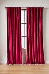 Thumbnail View 1: Adelina Piped Velvet Woven Curtain