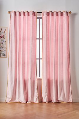 Orange Curtains Drapes Anthropologie