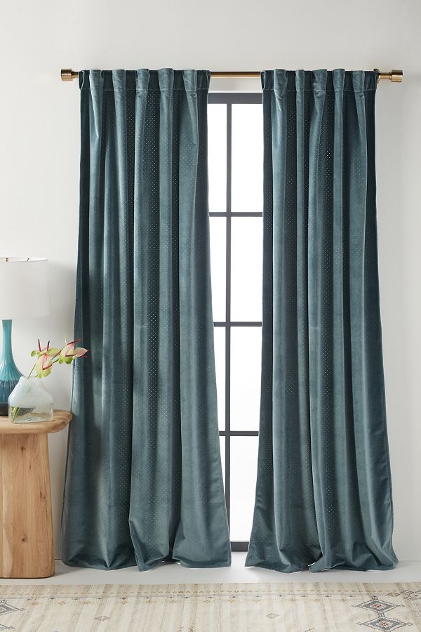 Slide View: 1: Velvet Louise Curtain