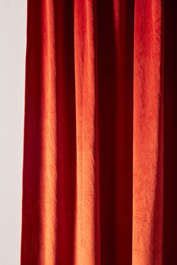 Slide View: 2: Velvet Louise Curtain