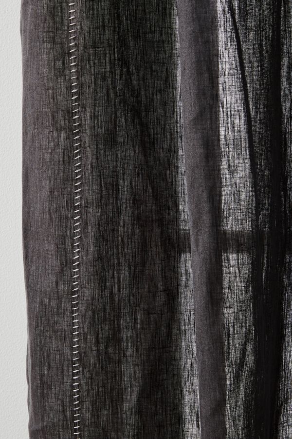 Stitched Linen Curtain Anthropologie