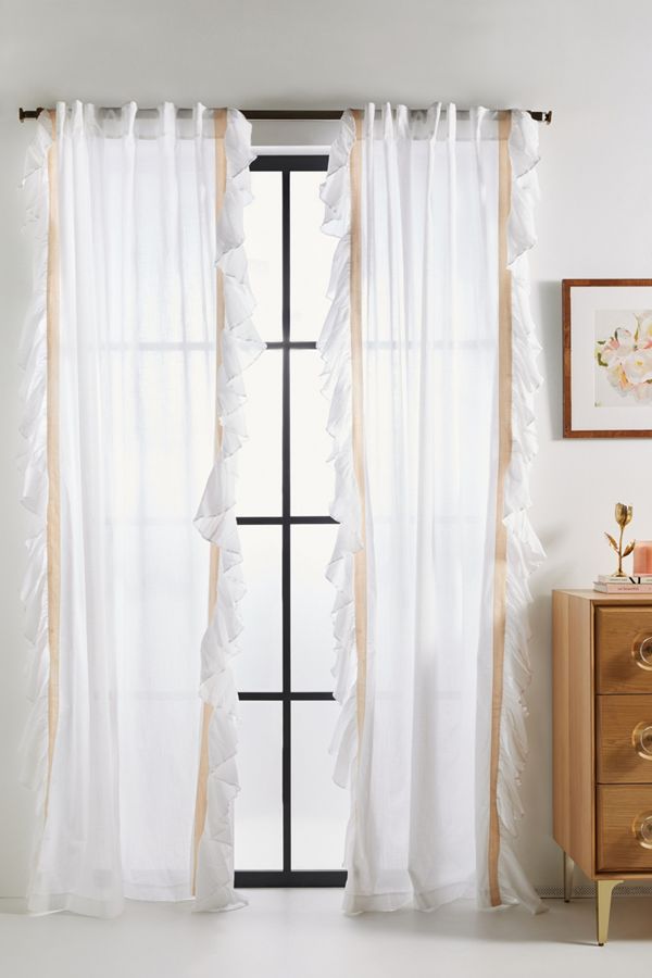 Ruffled Layla Curtain Anthropologie