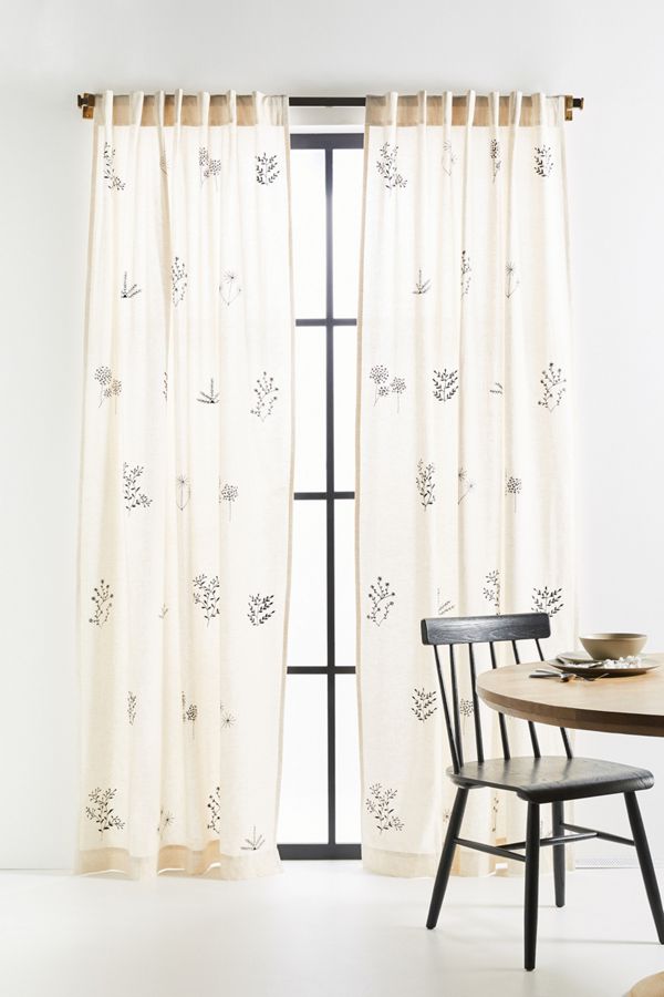 Embroidered Davi Curtain Anthropologie